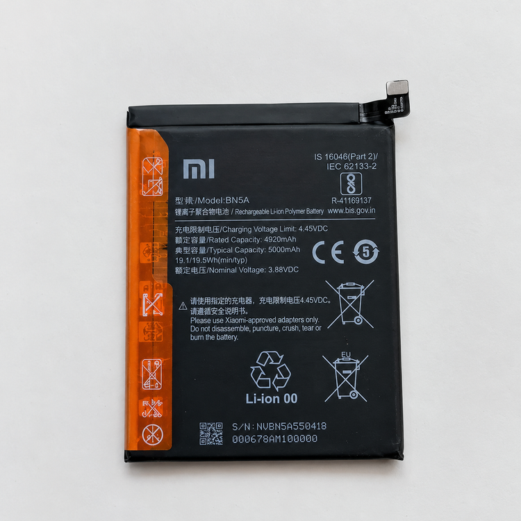 باتری شیائومی Redmi Note 10 5G (اورجینال گرید A) 12 ماه گارانتی مدل BN5A از موبایل شاپ کرج